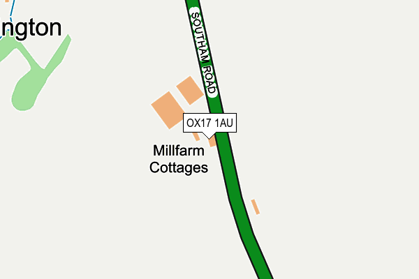 OX17 1AU map - OS OpenMap – Local (Ordnance Survey)