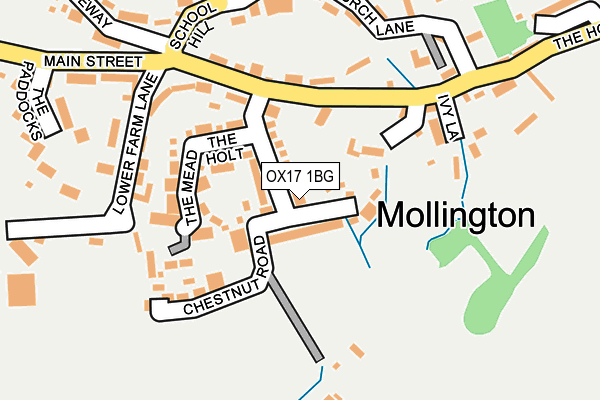 OX17 1BG map - OS OpenMap – Local (Ordnance Survey)