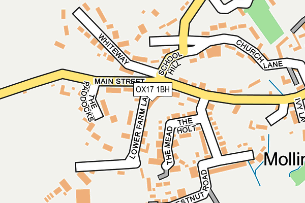 OX17 1BH map - OS OpenMap – Local (Ordnance Survey)