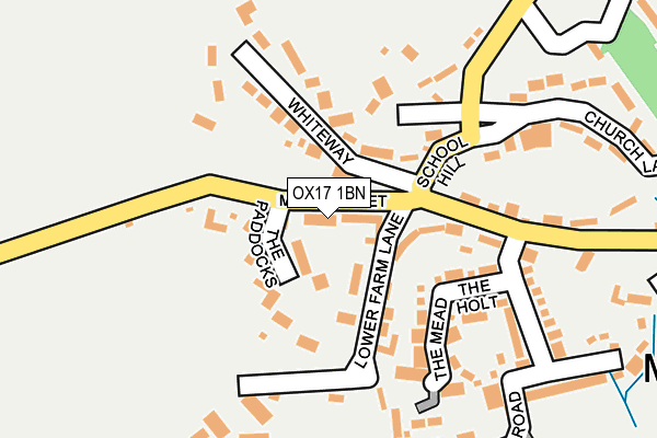 OX17 1BN map - OS OpenMap – Local (Ordnance Survey)
