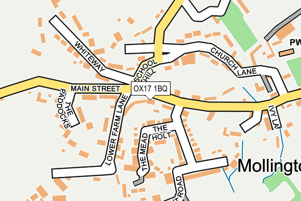 OX17 1BQ map - OS OpenMap – Local (Ordnance Survey)