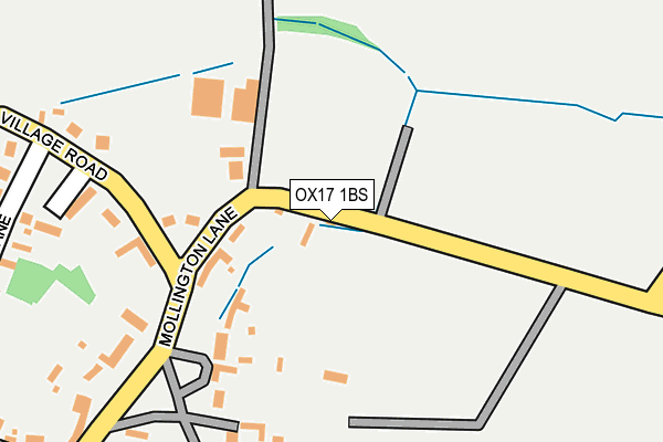 OX17 1BS map - OS OpenMap – Local (Ordnance Survey)