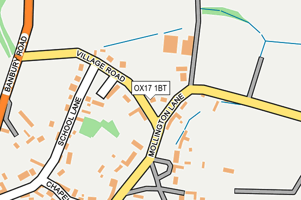 OX17 1BT map - OS OpenMap – Local (Ordnance Survey)