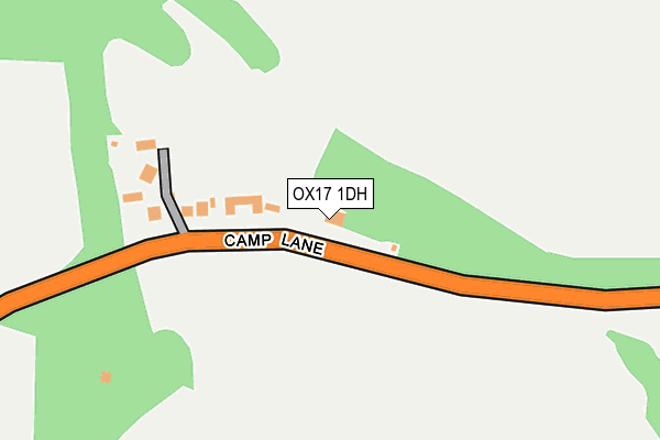 OX17 1DH map - OS OpenMap – Local (Ordnance Survey)