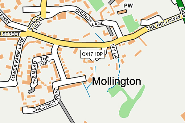 OX17 1DP map - OS OpenMap – Local (Ordnance Survey)