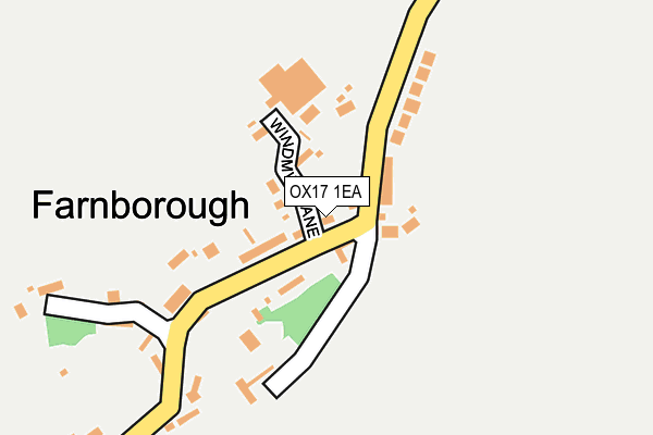 OX17 1EA map - OS OpenMap – Local (Ordnance Survey)