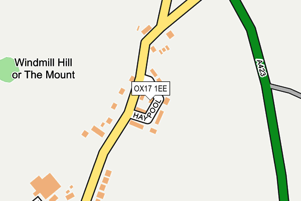 OX17 1EE map - OS OpenMap – Local (Ordnance Survey)