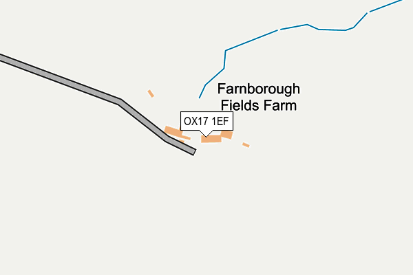 OX17 1EF map - OS OpenMap – Local (Ordnance Survey)