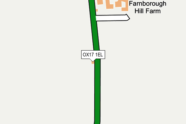 OX17 1EL map - OS OpenMap – Local (Ordnance Survey)