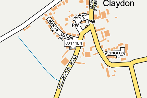 OX17 1EN map - OS OpenMap – Local (Ordnance Survey)