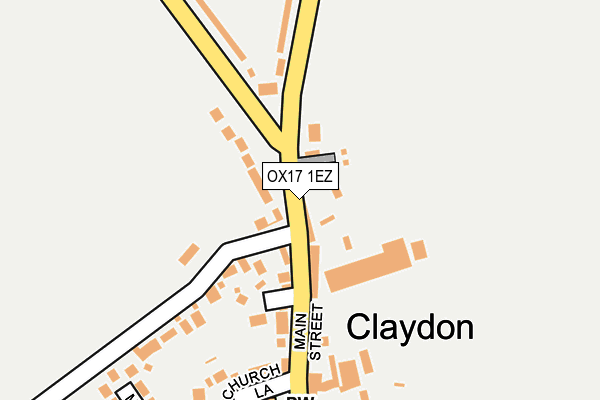 OX17 1EZ map - OS OpenMap – Local (Ordnance Survey)