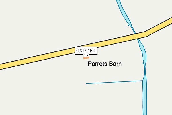 OX17 1FD map - OS OpenMap – Local (Ordnance Survey)