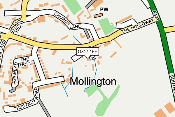 OX17 1FF map - OS OpenMap – Local (Ordnance Survey)