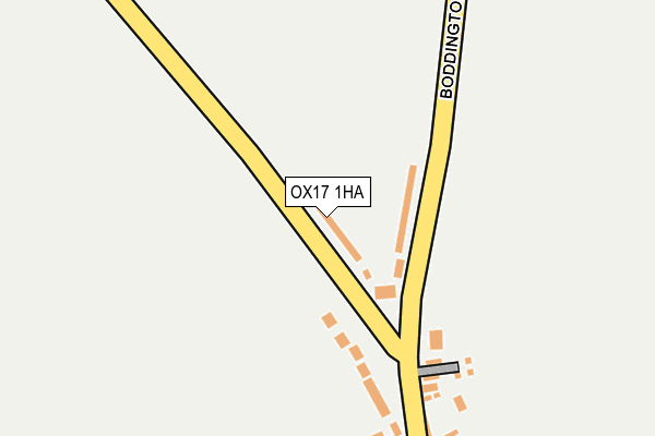 OX17 1HA map - OS OpenMap – Local (Ordnance Survey)