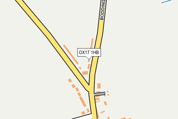 OX17 1HB map - OS OpenMap – Local (Ordnance Survey)