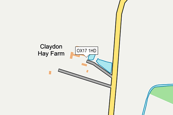 OX17 1HD map - OS OpenMap – Local (Ordnance Survey)