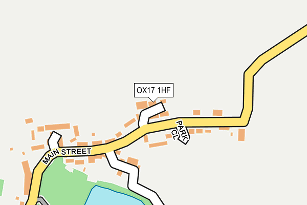 OX17 1HF map - OS OpenMap – Local (Ordnance Survey)