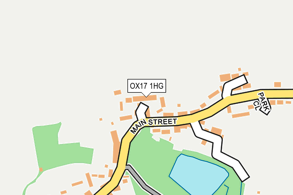 OX17 1HG map - OS OpenMap – Local (Ordnance Survey)