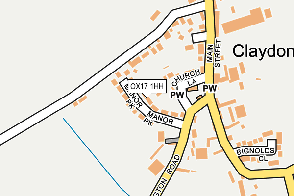OX17 1HH map - OS OpenMap – Local (Ordnance Survey)