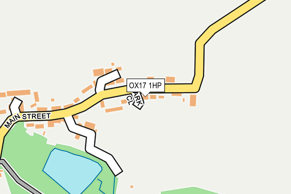 OX17 1HP map - OS OpenMap – Local (Ordnance Survey)