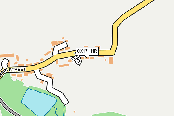 OX17 1HR map - OS OpenMap – Local (Ordnance Survey)