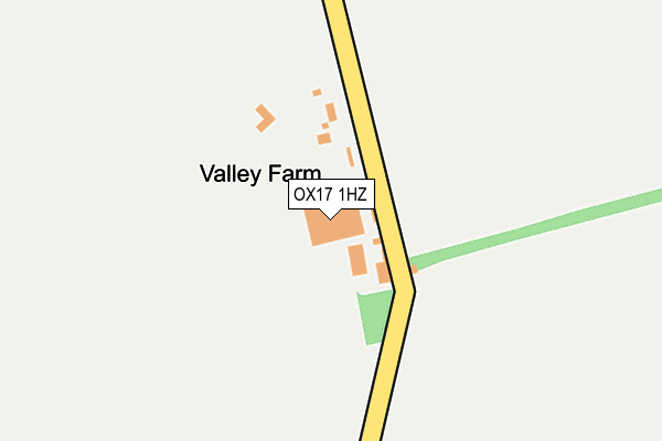 OX17 1HZ map - OS OpenMap – Local (Ordnance Survey)