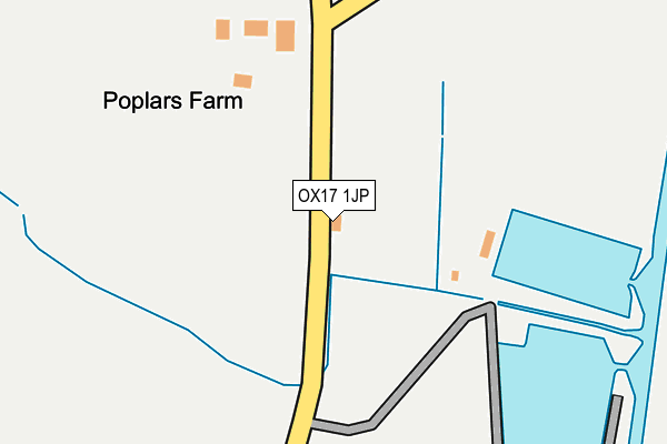 OX17 1JP map - OS OpenMap – Local (Ordnance Survey)