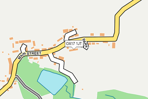 OX17 1JT map - OS OpenMap – Local (Ordnance Survey)
