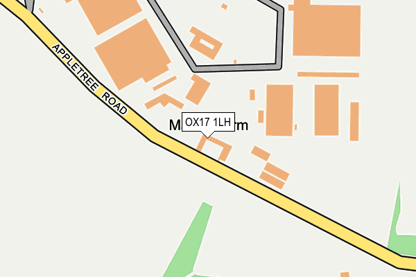 OX17 1LH map - OS OpenMap – Local (Ordnance Survey)