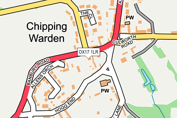 OX17 1LR map - OS OpenMap – Local (Ordnance Survey)