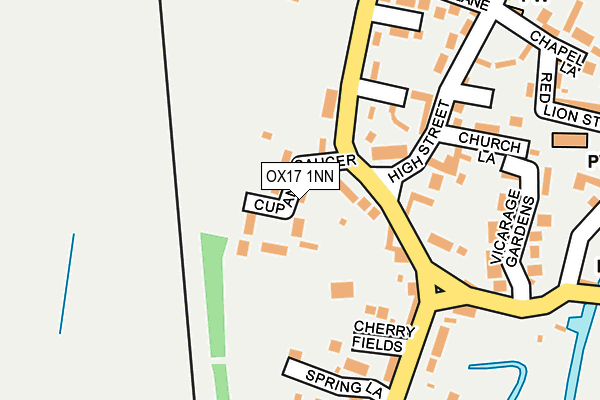 OX17 1NN map - OS OpenMap – Local (Ordnance Survey)