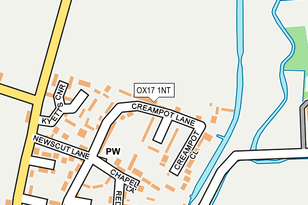 OX17 1NT map - OS OpenMap – Local (Ordnance Survey)