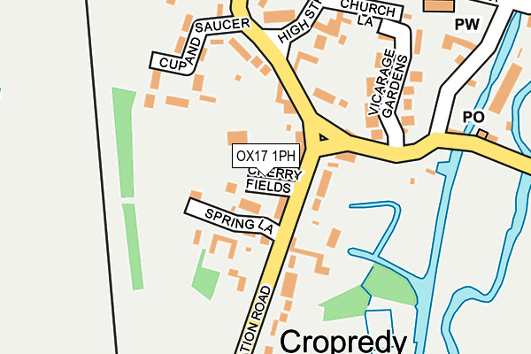 OX17 1PH map - OS OpenMap – Local (Ordnance Survey)