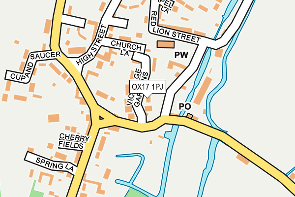 OX17 1PJ map - OS OpenMap – Local (Ordnance Survey)