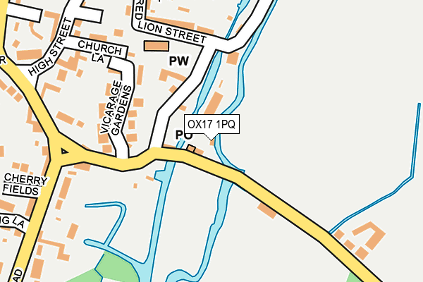 OX17 1PQ map - OS OpenMap – Local (Ordnance Survey)