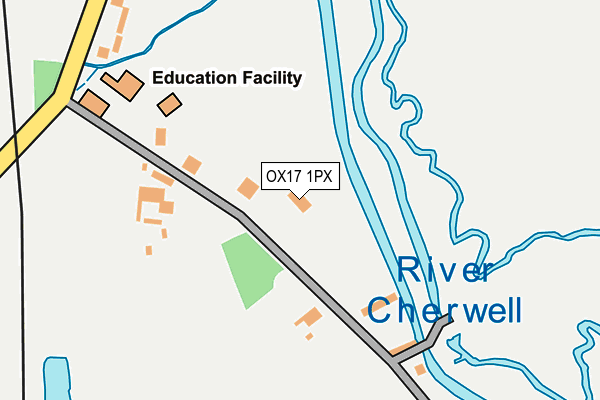 OX17 1PX map - OS OpenMap – Local (Ordnance Survey)