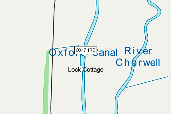 OX17 1RE map - OS OpenMap – Local (Ordnance Survey)