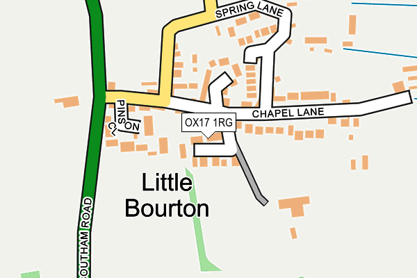 OX17 1RG map - OS OpenMap – Local (Ordnance Survey)