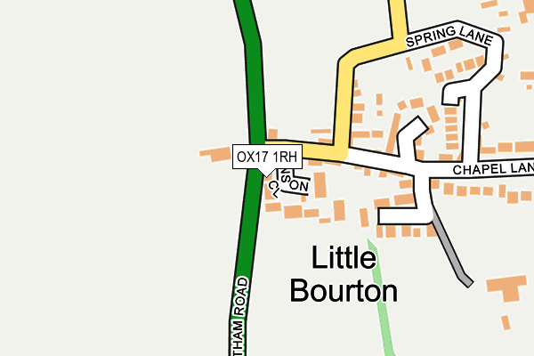 OX17 1RH map - OS OpenMap – Local (Ordnance Survey)