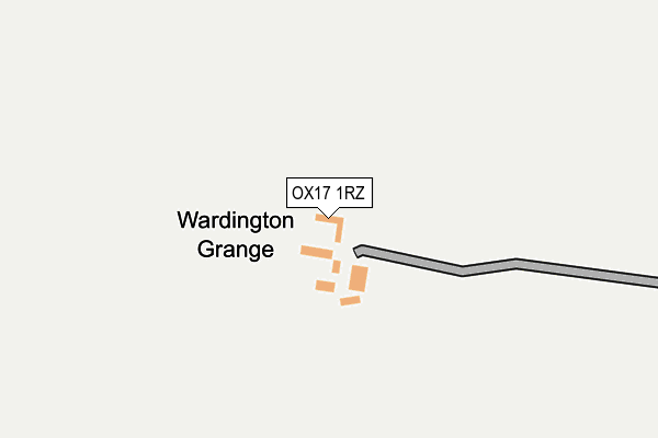 OX17 1RZ map - OS OpenMap – Local (Ordnance Survey)