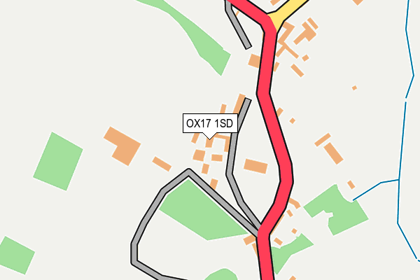 OX17 1SD map - OS OpenMap – Local (Ordnance Survey)