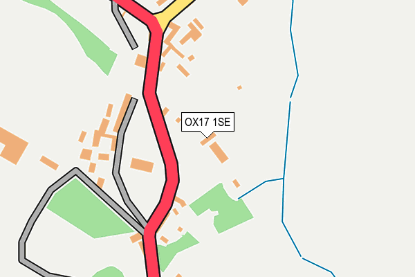 OX17 1SE map - OS OpenMap – Local (Ordnance Survey)