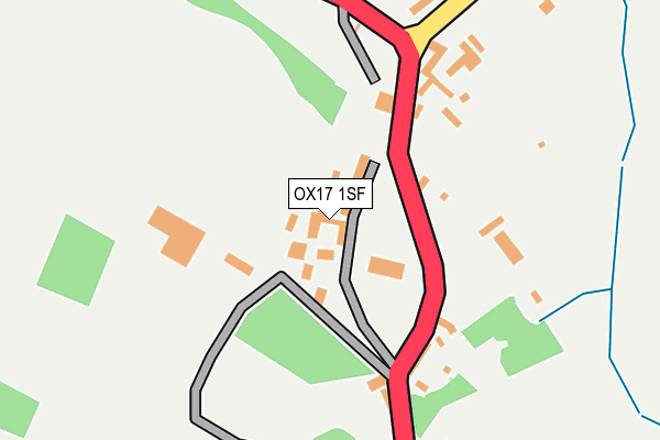 OX17 1SF map - OS OpenMap – Local (Ordnance Survey)