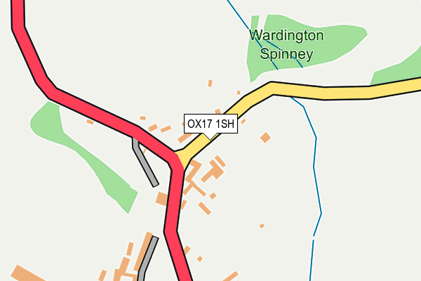 OX17 1SH map - OS OpenMap – Local (Ordnance Survey)