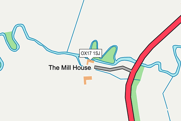 OX17 1SJ map - OS OpenMap – Local (Ordnance Survey)