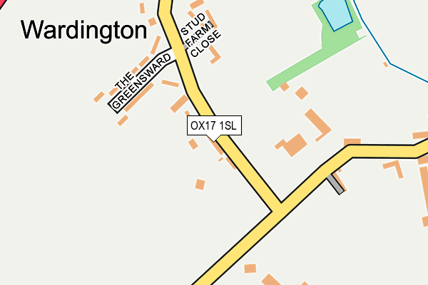 OX17 1SL map - OS OpenMap – Local (Ordnance Survey)