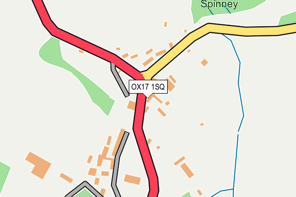 OX17 1SQ map - OS OpenMap – Local (Ordnance Survey)