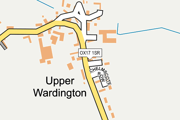 OX17 1SR map - OS OpenMap – Local (Ordnance Survey)