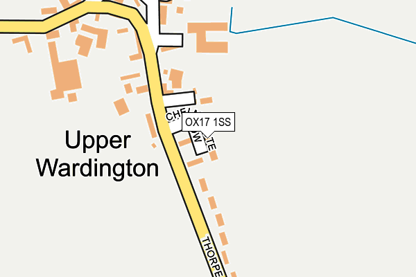 OX17 1SS map - OS OpenMap – Local (Ordnance Survey)