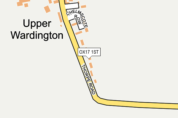 OX17 1ST map - OS OpenMap – Local (Ordnance Survey)